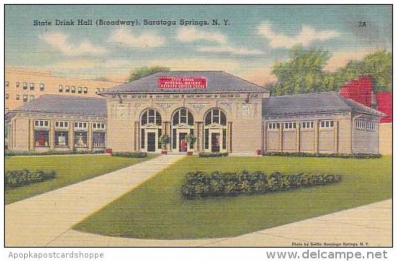 New York Saratoga Springs State Drink Hall