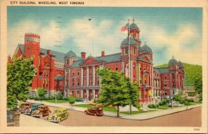 postcard Wheeling, West Virginia - City Building  court house