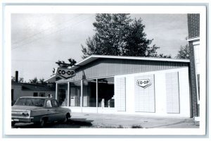 1964 Co-op Building View Saskatchewan Cut Knife Canada RPPC Photo Postcard