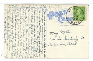 ME - Biddeford. Main Street looking Wet  ca 1930's