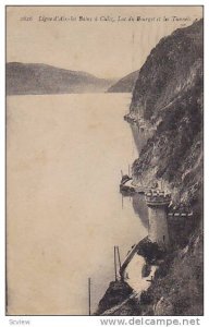 Lac Du Bourget Et Les Tunnels, Ligne d'Aix-les-Bains A Culoz, France, 1900-1910s