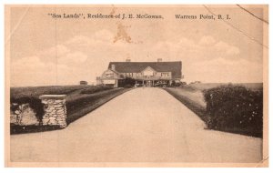 Rhode Island Warrens Point , Sea lands, residence of J.E.McGowan