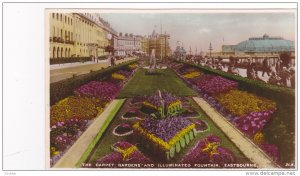 RP, The Carpet Gardens And Illuminated Fountain, Eastbourne (Sussex), England...
