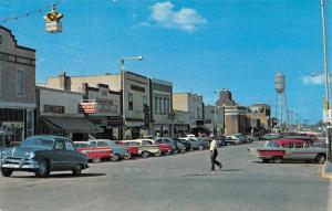 Vegreville Alberta Canada Street Scene Water Tower Vintage Postcard K18809 