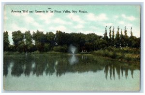 c1910 Artesian Well & Reservoirs In The Pecos Valley New Mexico Antique Postcard