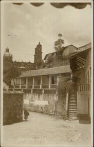 Taxco Gro Mexico Buildings c1920 Real Photo Postcard