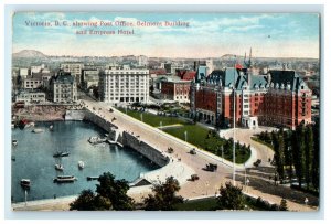 c1910 Empress Hotel Belmont Building and Post Office, Canada CA Foreign Postcard