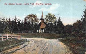 Old Mohawk Church Brantford Ontario Canada 1910c postcard