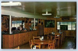 Livingston Tennessee TN Postcard Willow Grove Restaurant Interior c1960s Vintage