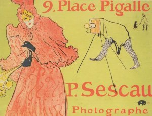 Place Pigalle Victorian French Photographer Camera Postcard