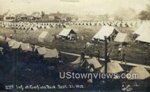 23rd Inf, Garfield Park, Sept 21, 1912, Real Photo - Indiana IN