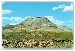 View Of Crowheart Butte As Seen From Highway US Yellowstone Parks Postcard