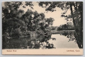 Litchfield CT Bantam River c1905 Connecticut Postcard I26