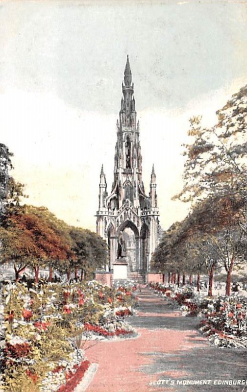 Scott's Monument Edinburgh Scotland, UK 1905 