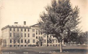 Vermillion South Dakota Science Hall Real Photo Antique Postcard K30085