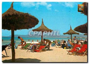 Postcard Modern Mallorca Arenal partial view of the beach