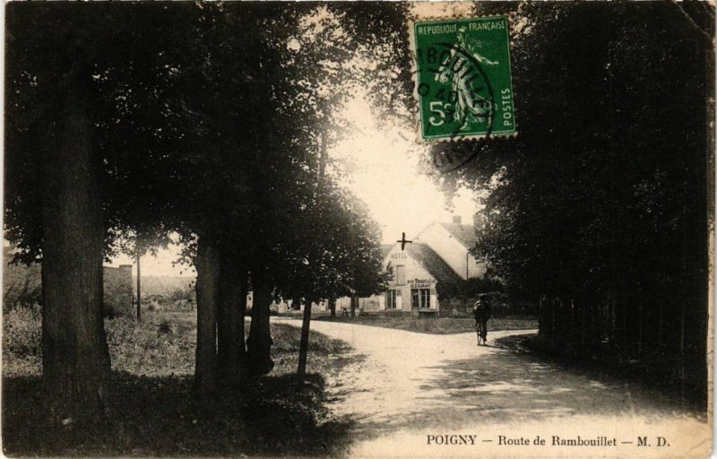 CPA POIGNY - Route de RAMBOUILLET (246524)