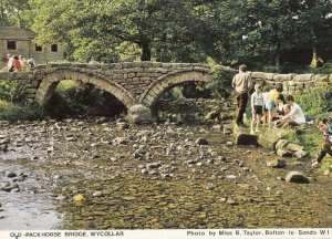 Old Packhouse Bridge Wycollar Lancashire Vintage Postcard