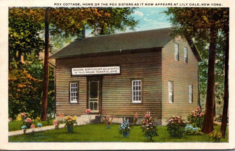 New York Fox Cottage Home Of The Fox Sisters As It Now Appears At Lily Dale