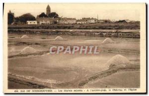Old Postcard Saltmarsh At & # 39arriere map The castle and & # 39eglise Noirm...