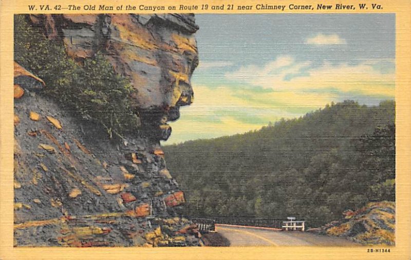 Old Man of the Canyon - New River, West Virginia WV  