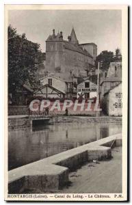 Old Postcard Montargis (Loiret) Canal du Loing Le Chateau