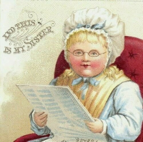 1890 Murdock's Liquid Food Quack Medicine Lady Reading Paper P195 