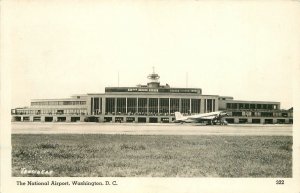 Postcard RPPC Washington DC National Airport Tenschert #322 Aircraft 23-688