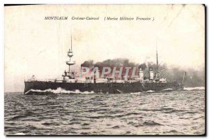 Old Postcard Montcalm cruiser
