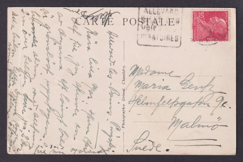 FRANCE, Postcard, Allevard-les-Bains, General view