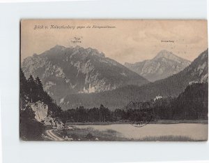 Postcard Blick vom Kalvarienberg gegen die Königsschlösser, Germany