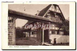 Postcard Old Farm Alsace