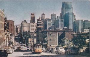 California San Francisco Cable Car On California Street