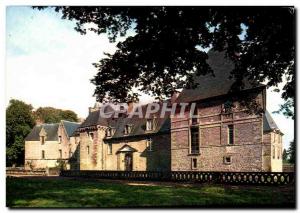 Postcard Old Carrouges Chateau facade Western view of the park The Chateau