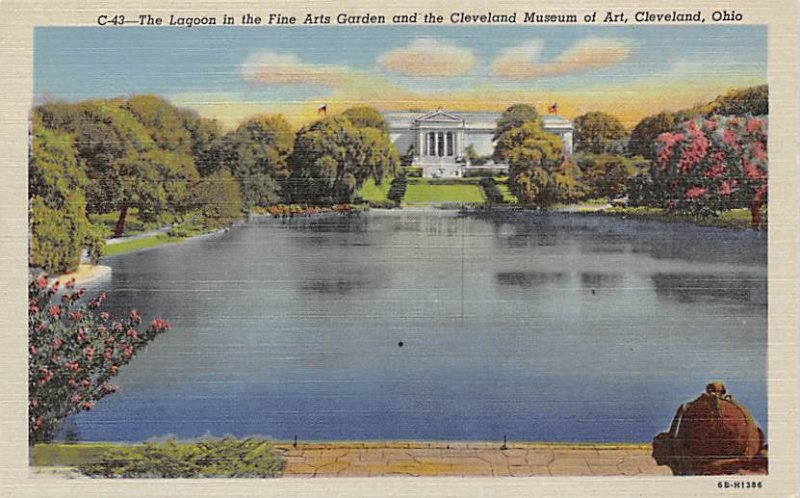 Lagoon, Fine Arts Garden, Cleveland Museum of Art Cleveland, Ohio OH Postcard