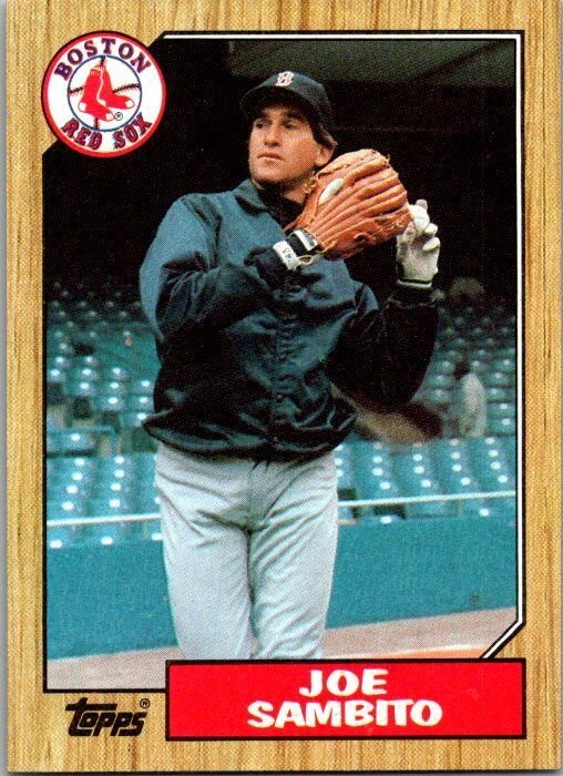 1987 Topps Baseball Card Joe Sambito Boston Red Sox sk3220