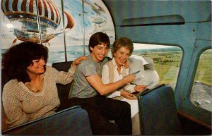 First Lady Nancy Reagan Son Ron Jr & Wife Doria Aboard The Goodyear Blimp