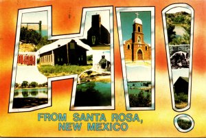 New Mexico Hi From Santa Rosa Multi View 1986