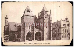 Old Postcard Saint Brieuc La Cathedrale