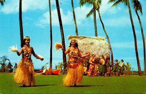 Hawaii Honolulu Kodak Hula Show Tahitian Dancers 1976