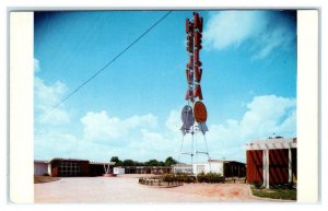 MERIDIAN, MS ~ NELVA COURTS & RESTAURANT   c1950s Lauderdale County Postcard