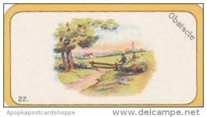 Carreras Cigarette Card Greyhound Racing Game No 22 Obstacle