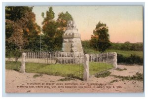 C.1910 Bloody Angle Maj Gen John Sedgwick Monument Hand Colored Postcard P141