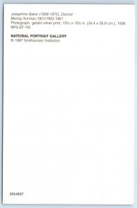 JOSEPHINE BAKER Repro Portrait CONGA COSTUME Risque Dancer 4x6 Postcard 1997