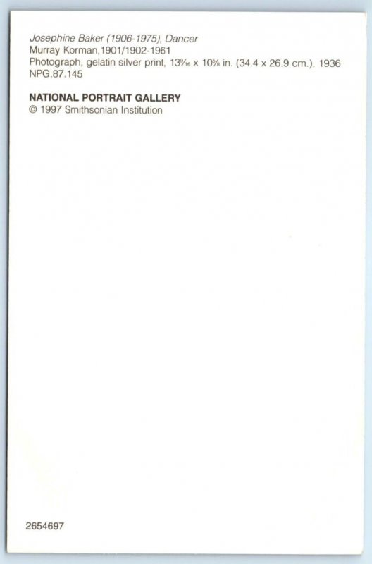 JOSEPHINE BAKER Repro Portrait CONGA COSTUME Risque Dancer 4x6 Postcard 1997