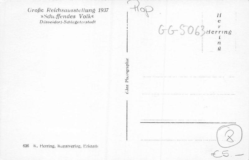 GG5063 dusseldorf grosse reichsausstellung mit wasserspiele    germany