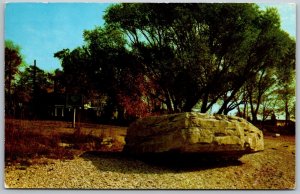 Kelley's Island Ohio 1956 Postcard Inscription Rock Kelleys Island Lake Erie