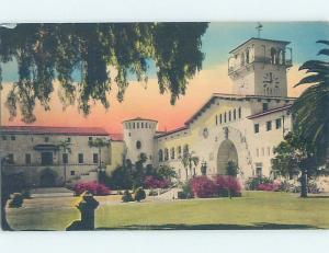 1930's COURTHOUSE SCENE Santa Barbara California CA d3195