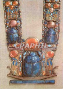 Modern Postcard Tutankhamun Necklace with scarabies