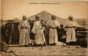 CPA AK CASABLANCA Types de femmes marocaines MAROC (824501)